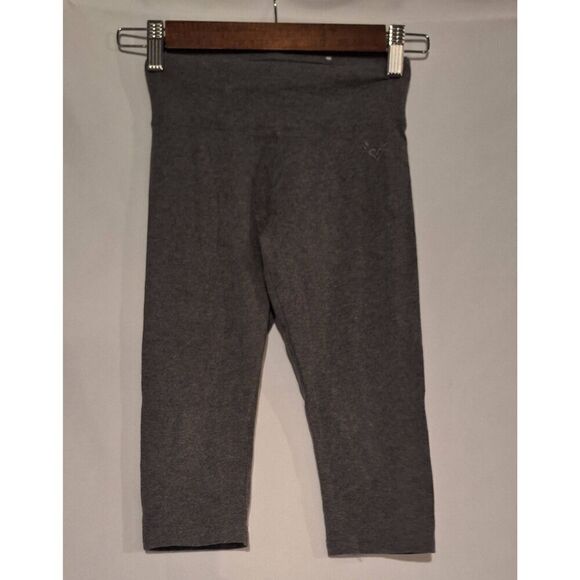 Justice Girls Gray Capri Cropped Leggings Size 8 Preowned‎ - Picture 1 of 3